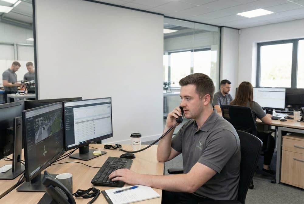 Das Skyvex-Team bei der Arbeit